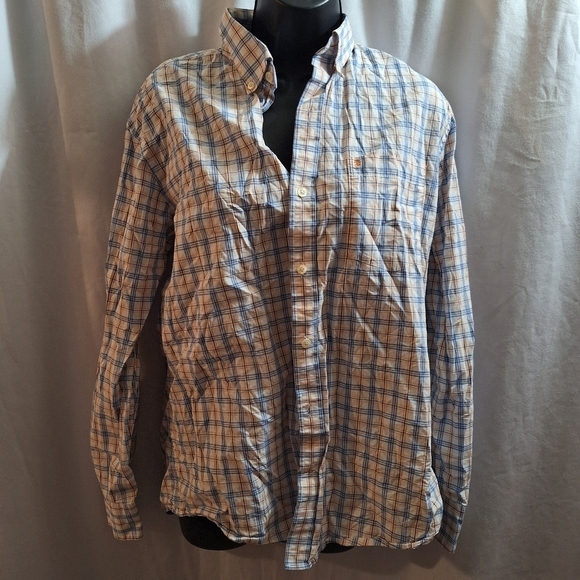 Izod Mens Work/ Casual Button-down Shirt Medium - Picture 1 of 5